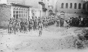 February 1917. British Indian Army in Kut-al-Amara, Mesopotamia after its recapture from the Turkish army.