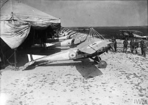 Morane Parasol aircraft of 3 Squadron in France. One of this type almost killed FJ. He later trained to be a pilot after recovering from his injuries.