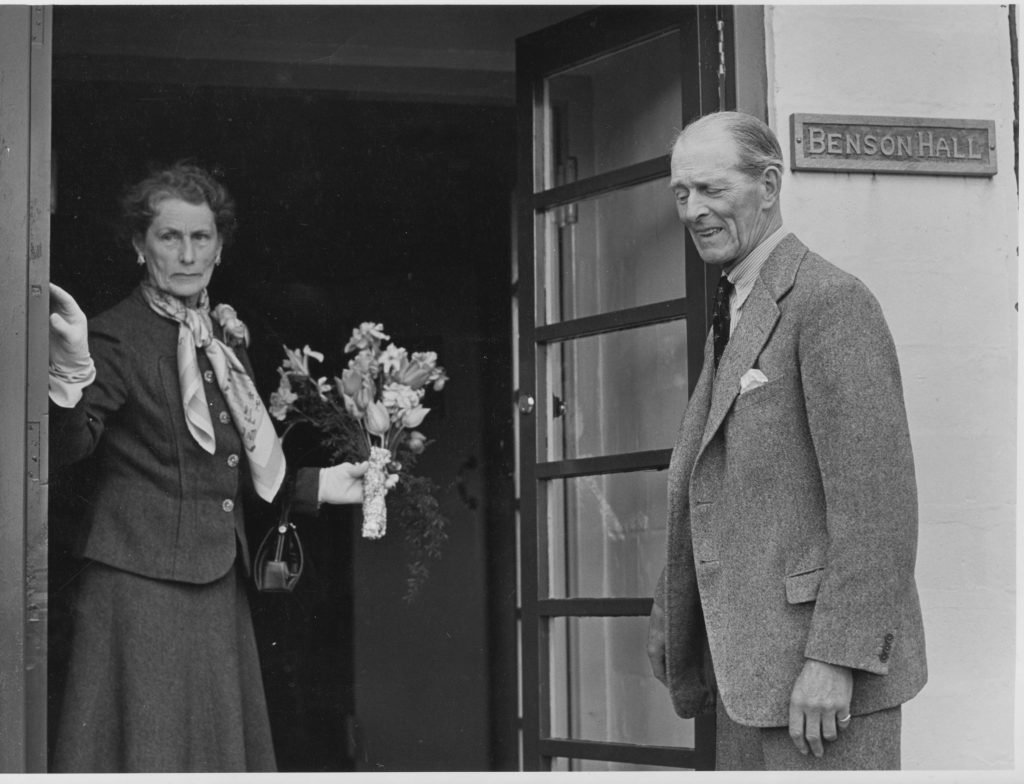 Guy Benson & Lady Violet Benson opening the Benson Village Hall in May 1955
