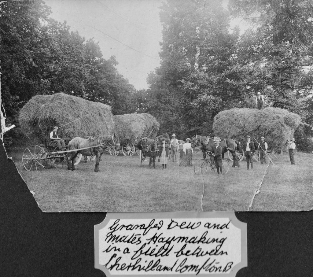 Haymaking between Compton Bassett and Cherhill 1900s