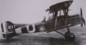 March 1918. FJ poses in his SE 5a B37 ‘U’ aircraft with 56 Squadron. Fast, strong and easy to fly, it was possibly the best single-seat fighter of the First World War.