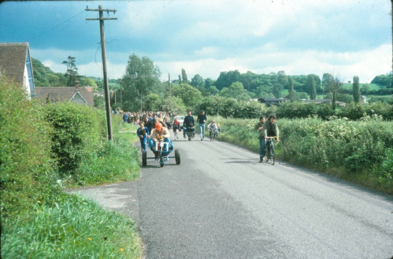 1977 Silver Jubilee. Wheelbarrow Road Race.