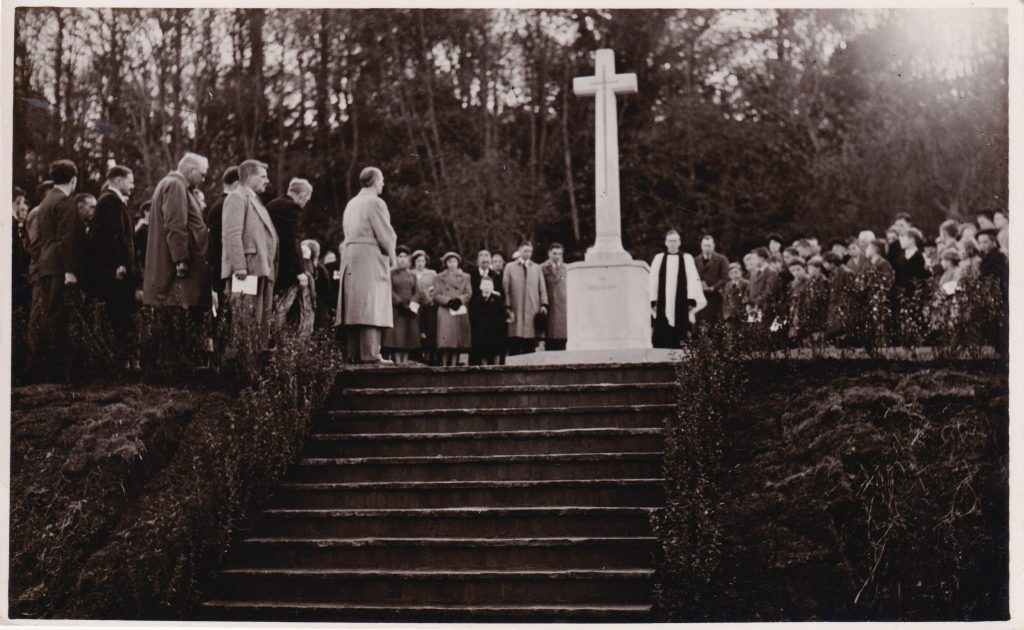 Unveiling of War Memorial Sunday 12 November 1950