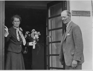 Grand opening of the hall, Wednesday 11 May 1955 by Captain Guy and Lady Violet Benson